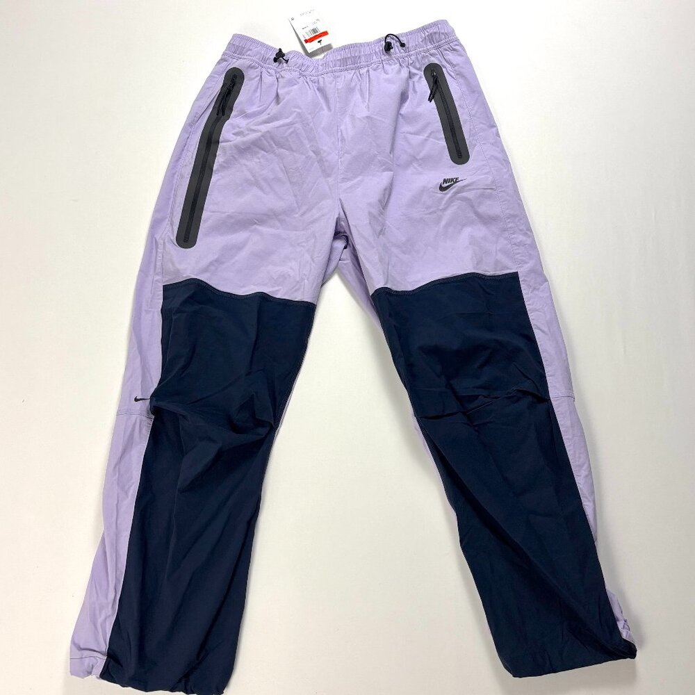 Nike Purple and Navy Sweatpants